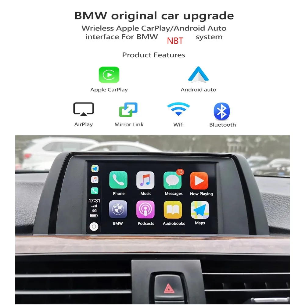 Беспроводной автомобильный декодер Apple Carplay Android для BMW 1 2 3 4 5 7 Series X1 X3 X4 X5 X6 MINI NBT CIC