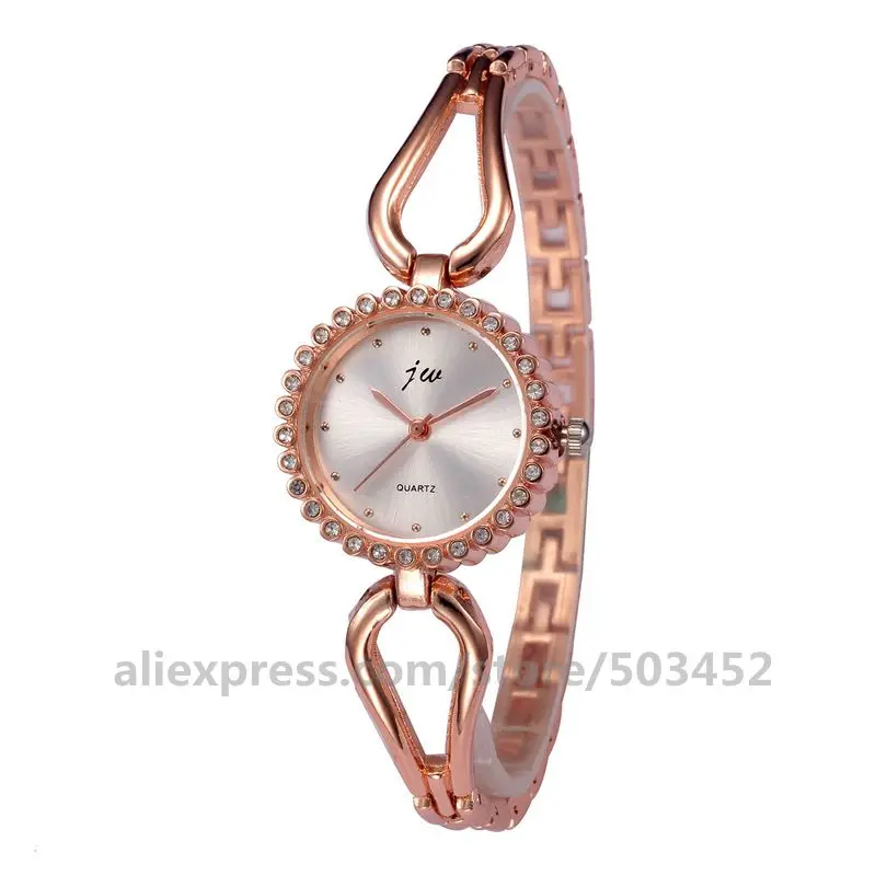 100pcs/lot 6223 Diamond New Arrive Ladies Watches Popular Simple Bracelet Watch Ladies Quartz Wrist Watch Sweet Clock