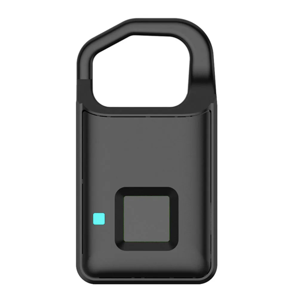 

USB Rechargeable Fingerprint Lock Electronic Suitcase Zinc Alloy Burglar Alarm Home Security Lock Door Smart Padlock Keyless P4