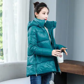 

2019 New Winter Women Down Cotton Short Jacket Parkas Mujer Female Casual Warm Hooded Wadded Loose Coats Overcoat Outwear T01