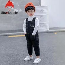 Зимние теплые комбинезоны; детские комбинезоны с хлопковой подкладкой; плотный теплый комбинезон для мальчиков и девочек; Осенняя модная детская От 1 до 5 лет; детская одежда