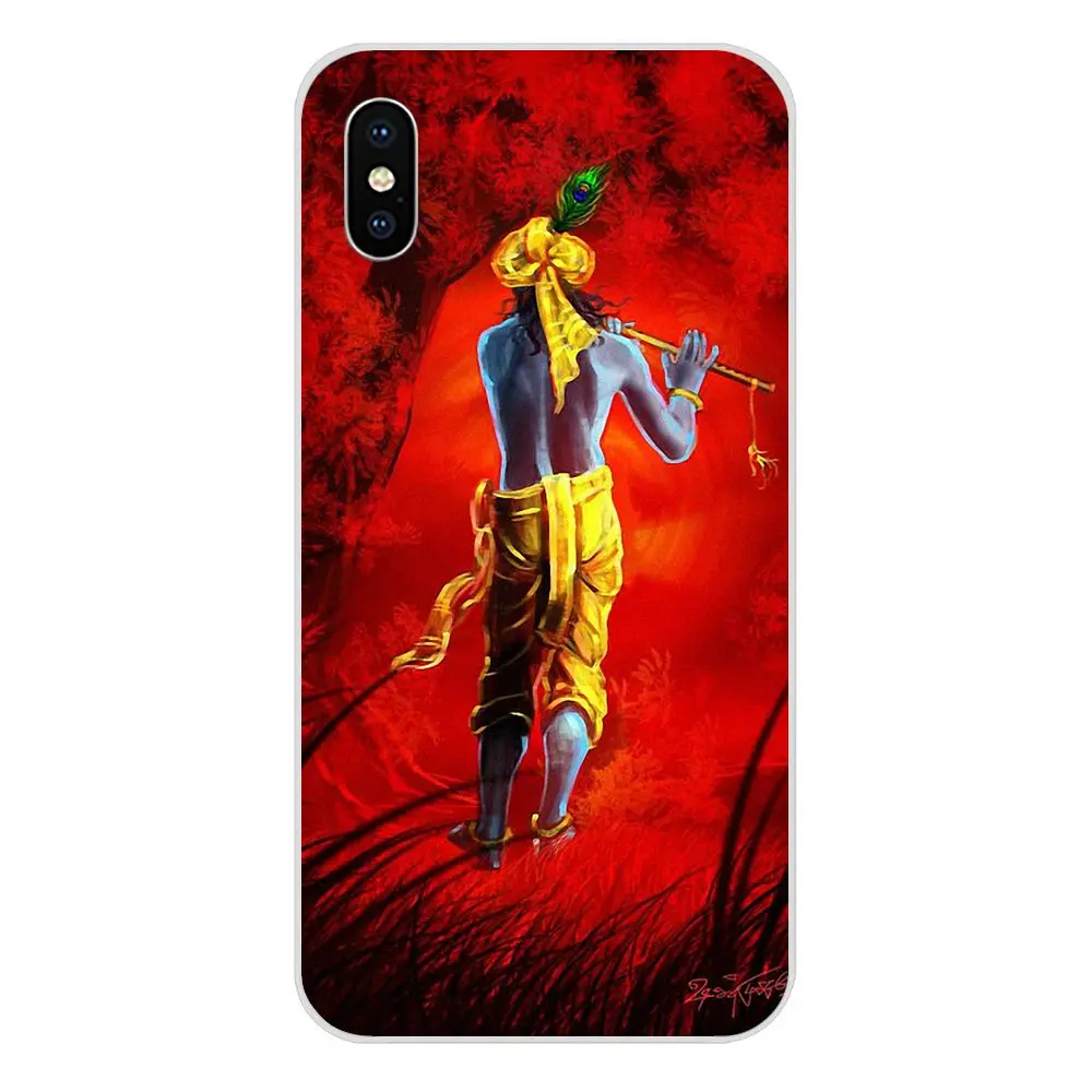 as picture Krishna Art для Apple IPhone X XS Max XR 4 4s 5 5C 5S SE 6 6S 7 8 Plus TPU чехол Аксессуары - Цвет: as picture