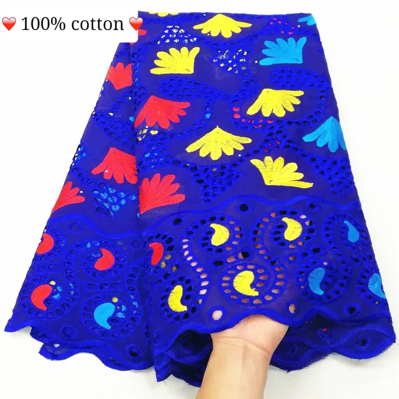 STILL FLY Hot selling african cotton lace fabrics swiss voile lace in switzerland dubai fabric brode swiss dry lace 5yards/lot - Цвет: as picture