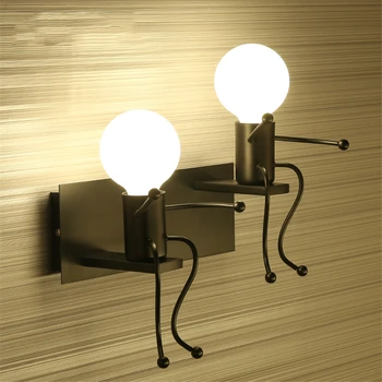 

Nordic Wall Lamp Loft Metal Living Room Bedroom Wall Lighting Indoor Bedside Dining Room Reading Study Deco Wall Lights for Home