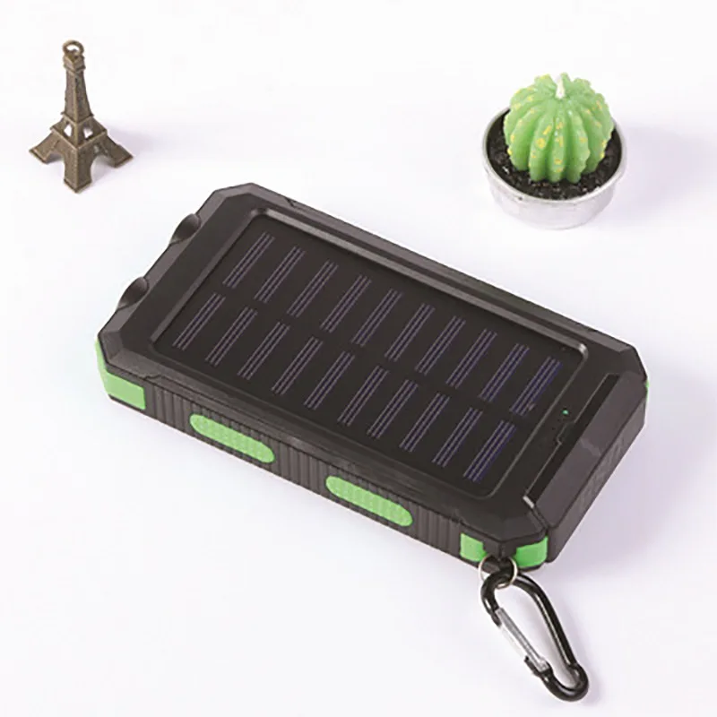 anker powercore 20000 Solar Power Bank 20000mAh Waterproof Portable Solar Charger Powerbank External Battery Pack Power Bank with LED Camping Light power bank 30000mah Power Bank