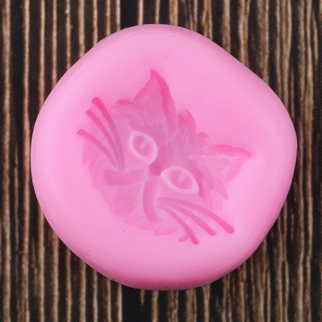 Aranyos Macska Arc Szilikon Formák Polimer Agyag Cukorkás Csokoládé Gumpast Penész Barkácsparti Cupcake Topper Fondant Sütemény Díszítő Szerszámok - Image 4