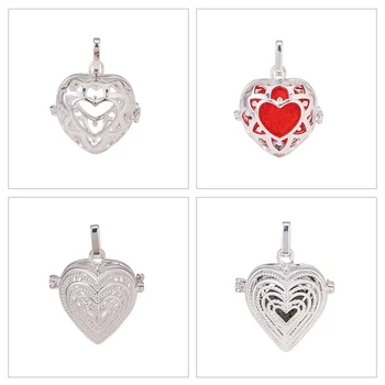 

1 Box Rack Plating Brass Cage Pendants for Chime Ball Pendant Necklaces Making