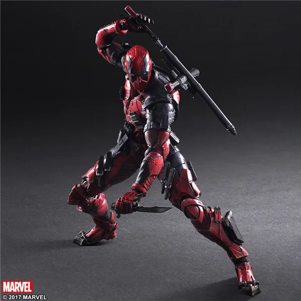 X-MEN// FIGURA DEADPOOL ROJO 30 CM ACTION FIGURE DEAD POOL RED 12/" IN BOX