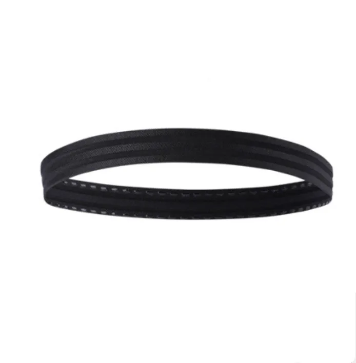 Black 1PC Нескользящая спортивная повязка на голову для фитнеса, тенниса, бадминтона, баскетбола, повязки на голову для бега - Цвет: Black 1PC