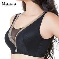Meizimei sexy vest bras for women lace lingerie underwire floral thin bralette bh brassiere girl summer hot deep V intimate