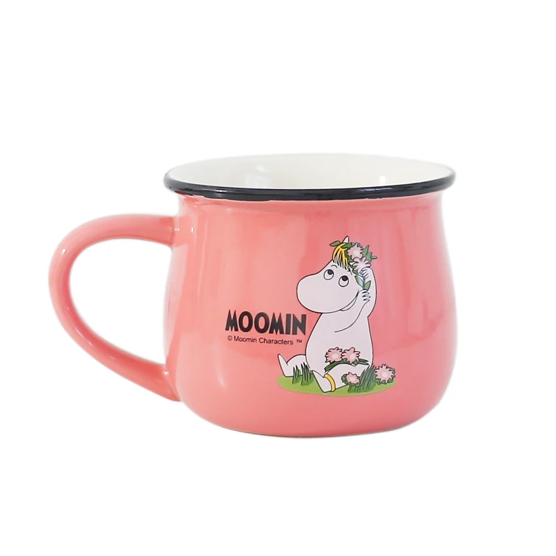 Розовый мультфильм Бегемот Moomin керамическая Большая объемная кружка Милая Фея Mumin норки чашки и кружки для воды Детский подарок