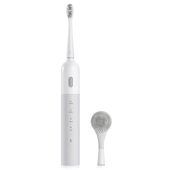 

E401 Electric Toothbrush with 2x Brush Heads Rechargeable for Adults Braces Electric Orthodontic Toothbrush