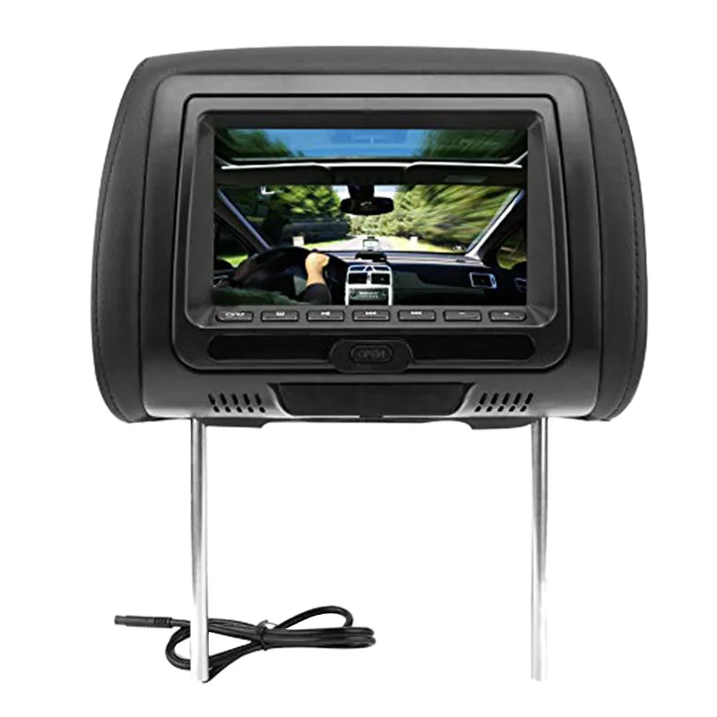 

7-Inch Car Universal Headrest Dvd Nonitor Mp5 Hd Player Usb Lcd Car Pillow Display