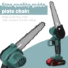 21V Electric Pruning Saw Portable Rechargeable Chainsaw Wood Spliting Chainsaw Woodworking Tool For Orchard Branch Garden Clip 3