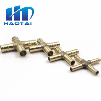 

Cross Shaped Brass Pipe Fitting 4 Way 4mm-12mm Hose Barb Connector Joint Copper Barbed Coupler Adapter Coupling Pneumatic