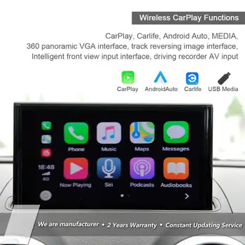 

Wireless CarPlay Android Auto Smartbox for Audi A1 A3 A4 A5 A6 A7 A8 Q3 Q5 Q7 RS5 RS6 RS7MMI2G MMI3G MIB System Carplay Retrofit