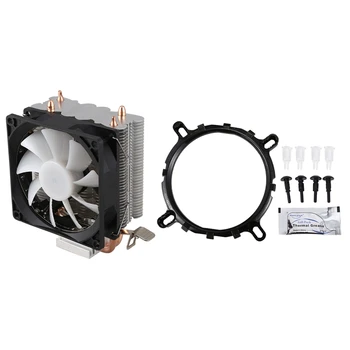 

XUEYUFENGSHEN CPU Cooler 2 Pure Copper Heat Pipe Cooling Towers Cooling System 9cmCPU Cooling Fan CPU Radiator for AMD