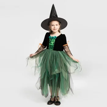 

kids baby girls children witch costume girl Halloween costume cosplay Anime Party costume Carnival Party princess fancy dress