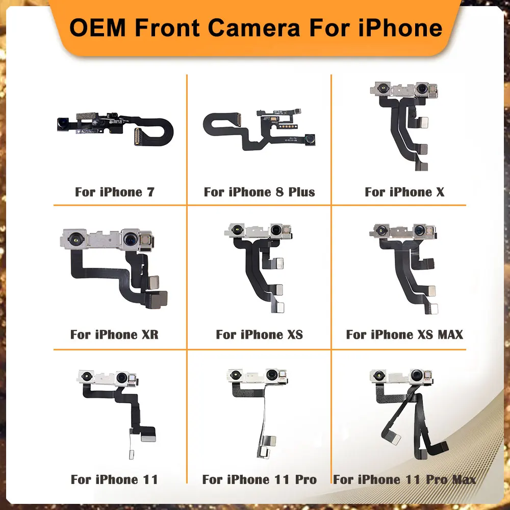 OEM модуль фронтальной камеры для селфи гибкий кабель iPhone X XS XR MAX 11 Pro 6 6S 7 8 Plus Замена