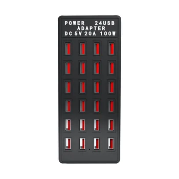 

DP US 24-port smart charging station 5V 20A 100W multi-port USB fast charging mobile tablet digital adapter
