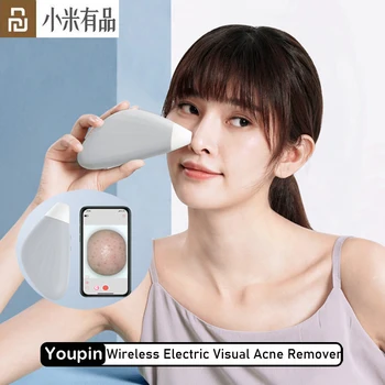 

Youpin Wireless Electric Visual Acne Remover Blackhead Vacuum Suction Facial Pore Cleaner Machine Skin Care with Nose patch