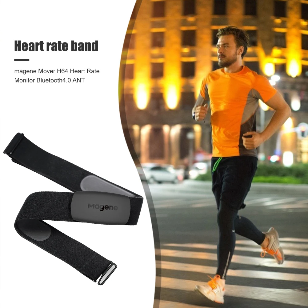 Монитор сердечного ритма MAGENE H64 Bluetooth ANT + датчик пульса ремень измеритель для GARMIN