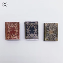 Maison de poupée Miniature, ensemble de 3 pièces, livre de couleur classique, jeu de simulation, meubles, accessoires de décoration, jouet 