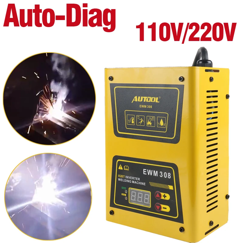 

Mini ARC Welder AUTOOL EWM308 IGBT Inverter Welding Machine Car DIY Assembly Electrical Solder MIG Soldering 110V 220V