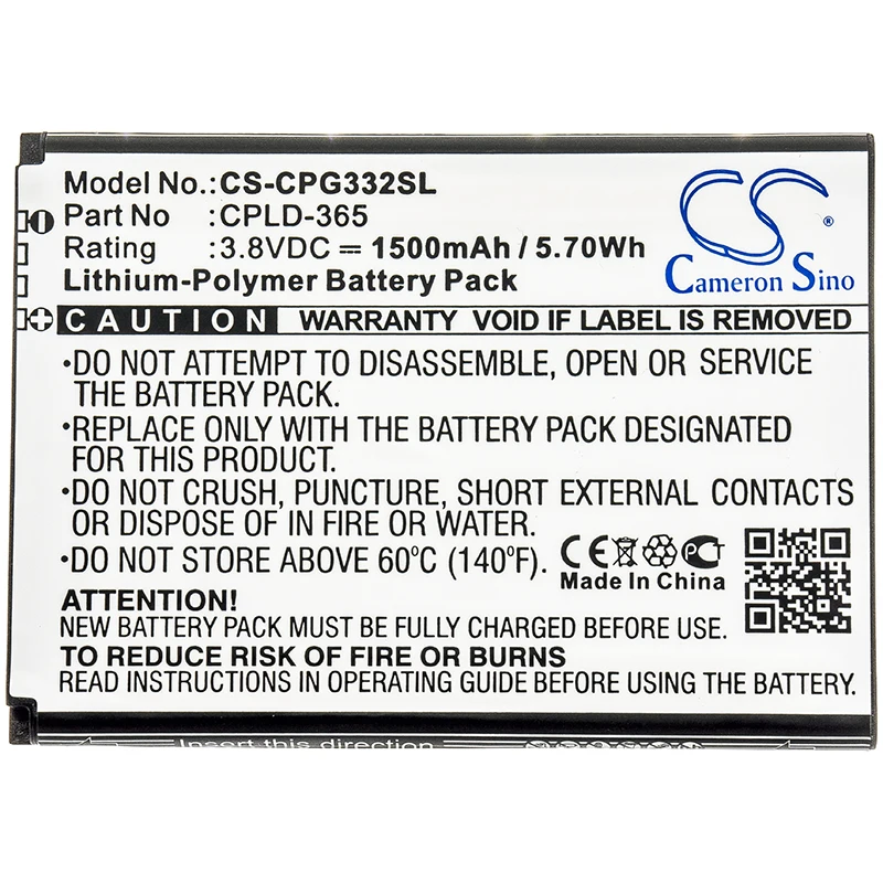 Cameron sino 1500 мАч батарея для COOLPAD 3320A Rogue 4G COOLPAD CPLD-365