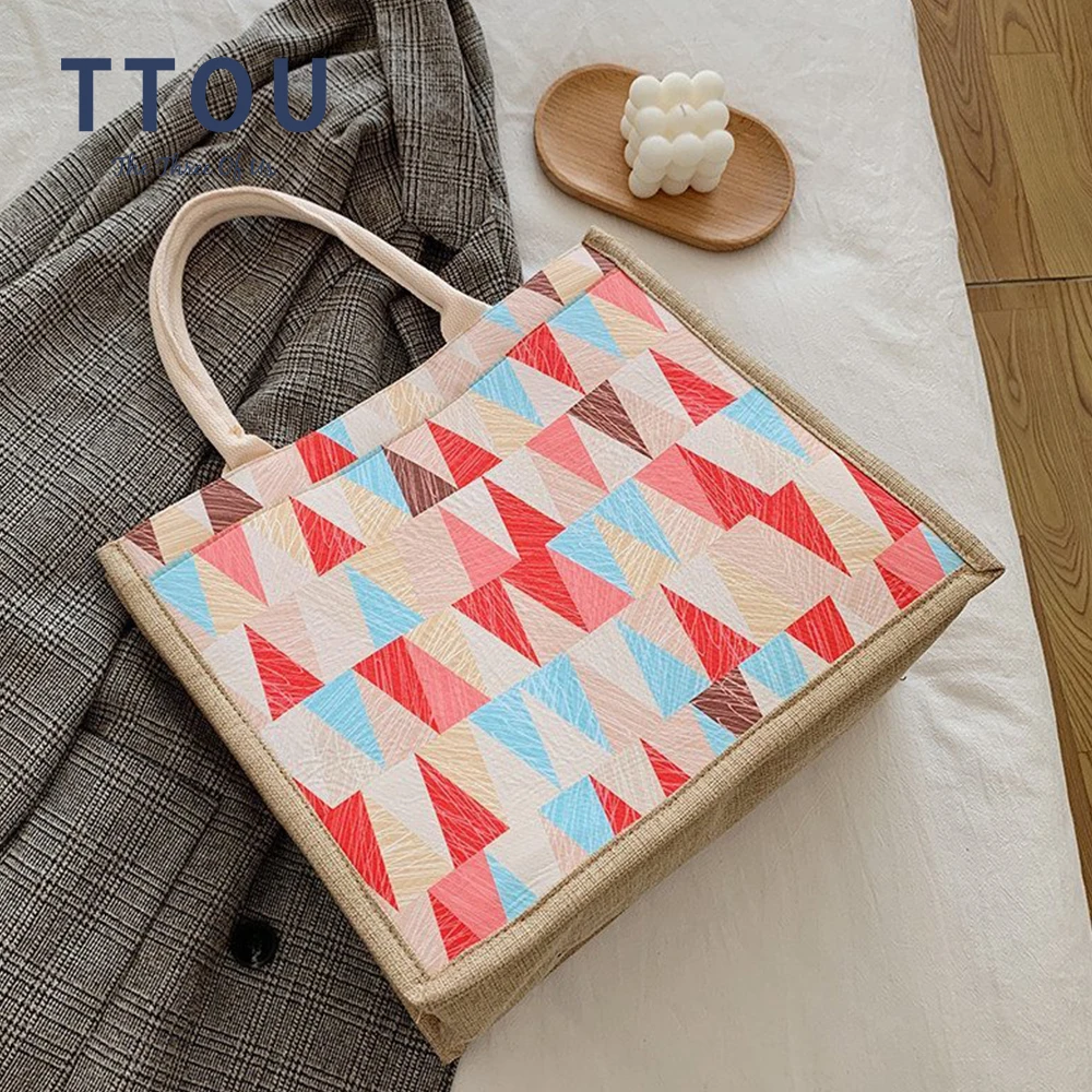 

New Brand Handbag Female Large Totes High Quality Ladies Shoulder Messenger Top-handle Bags Multicolor Canvas Fashion Tote Bag