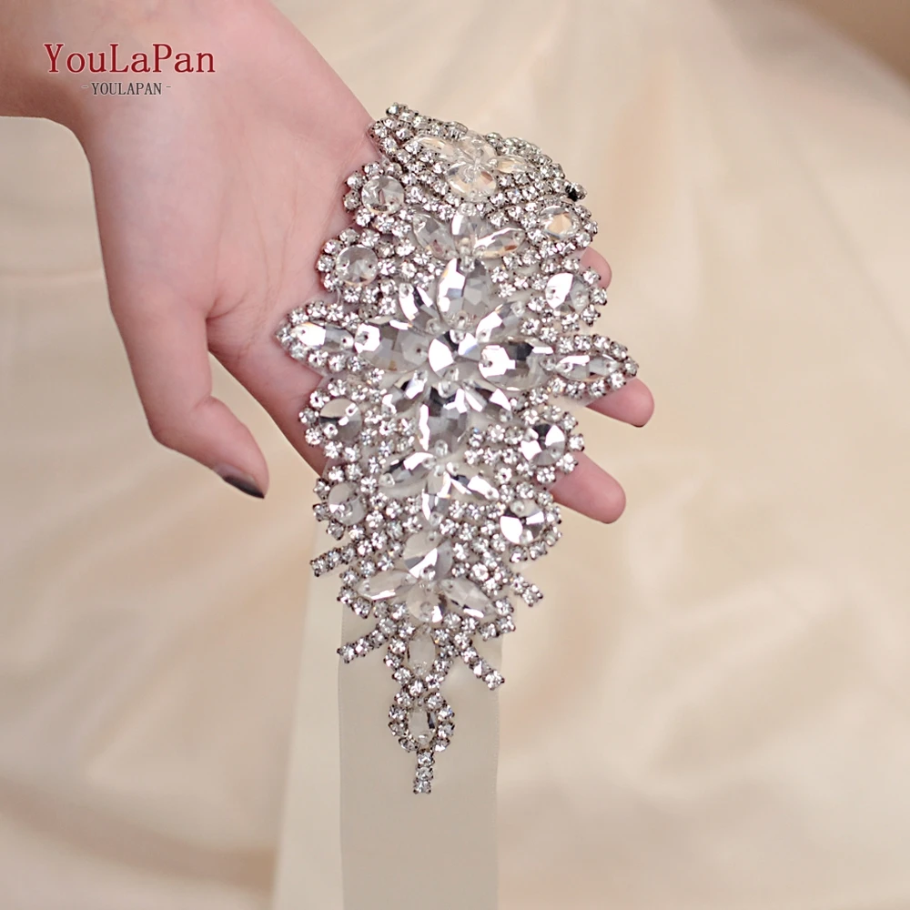 YouLaPan con diamantes de imitación para mujer, cinturones plateados para vestido novia, accesorios boda, cinturones de para novia, S01|Cinturones de novia| - AliExpress