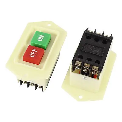 

2 Pcs Triphase LC3-5 ON/OFF 6 Terminals Pushbutton Switch 5A 380V 220V