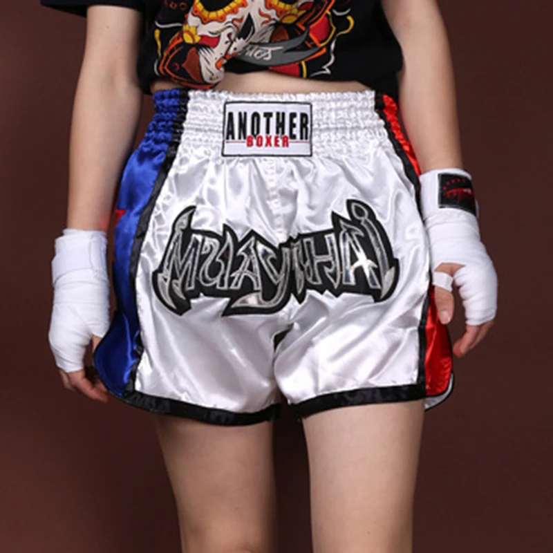 Высокое качество Anotherboxer унисекс Муай Тай боксерские шорты дышащие ММА кикбоксинг бои интимный дизайн