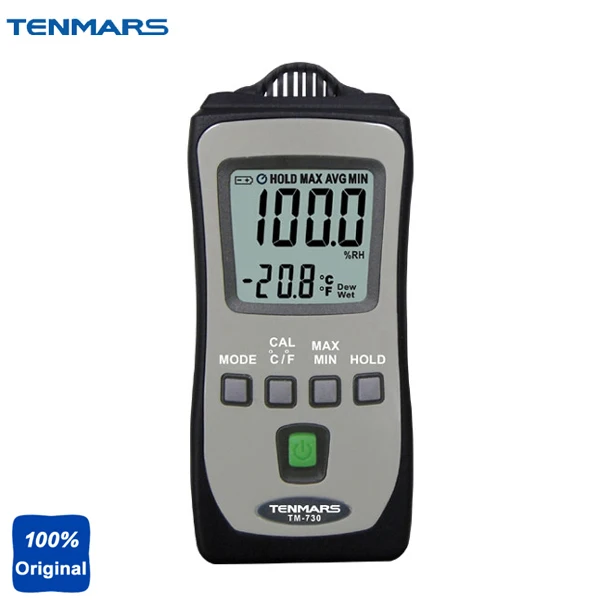 

2019 hot selling TM-730 Pocket Size Thermometer Measuring Humidity Temperature Tester Wet Bulb and Dew Point Meter, clearance co