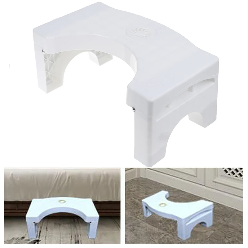 

Foldable Plastic Footstool Squatting Stool Bathroom Anti Constipation For Kids