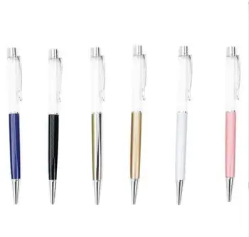 

6 colors are shown in the figure. Metal hand-made crystal pen DIY handmade ballpoint pen Metal ballpoint pen diamond empty pen 1