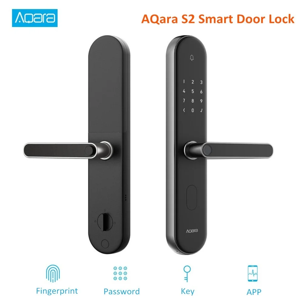 Aqara S2 умный дверной замок с отпечатком пальца работает с Mi Home App отпечаток пальца пароль без ключа замок для умного дома комплект