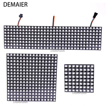 

WS2812B Flexible Pixel 8x8 16x16 8x32 SK6812 Individuell Adressierbare Digitale led-modul Panel Flexible DIY Display Board DC5V