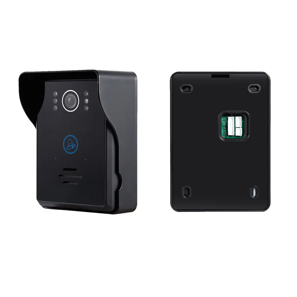 Video Doorphone 2-Wires Video Intercom System 7-Inch Color Indoor Monitor and HD camera Outdoor Video doorbell With 49ft Cable