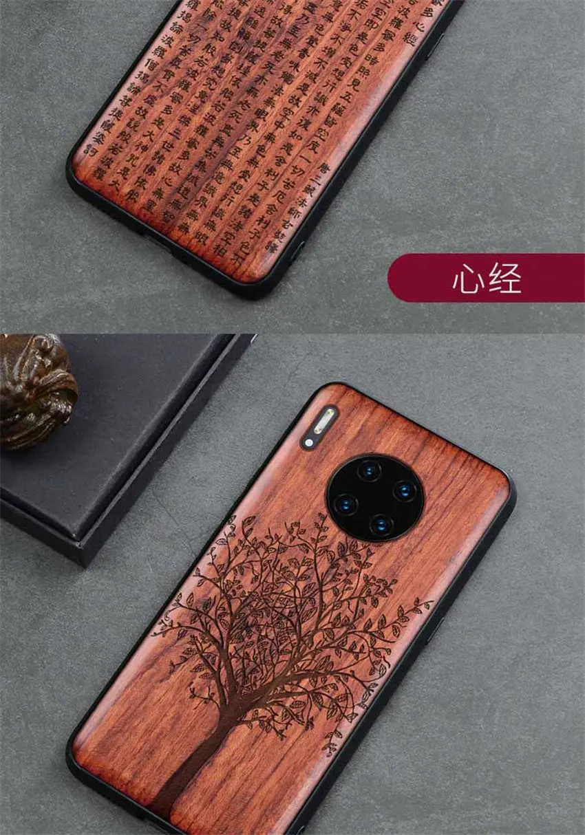 Для huawei mate 30 Pro Чехол тонкий деревянный задняя крышка ТПУ чехол на бампер на huawei mate 30 mate 30 чехол для телефона