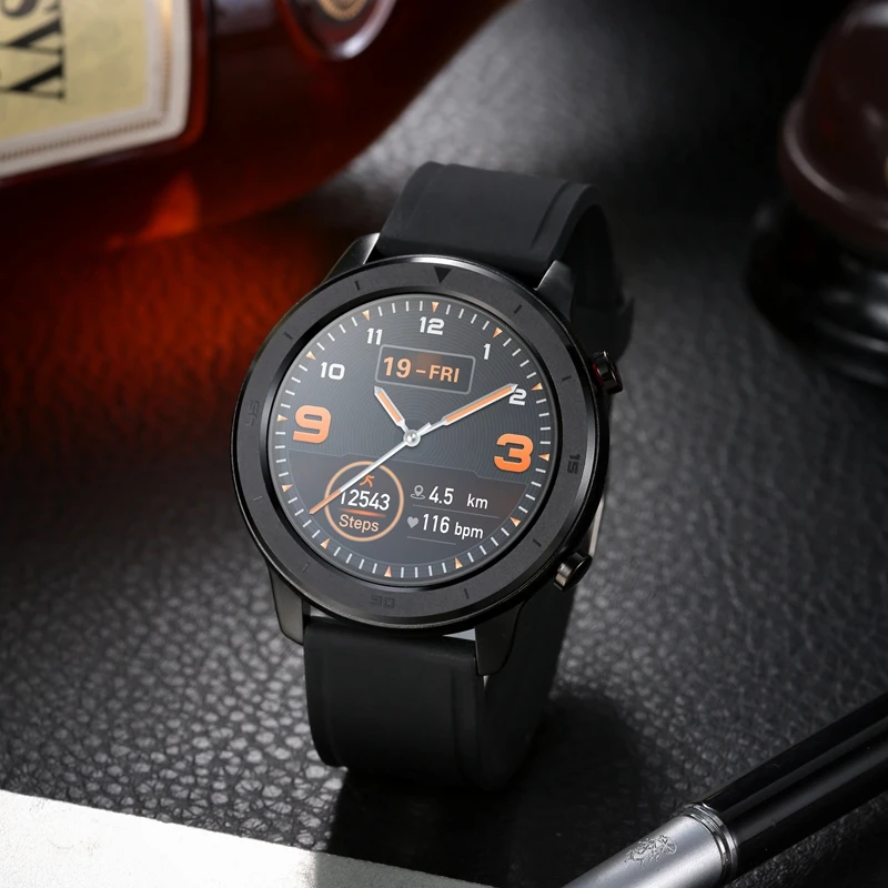 DT Nr. 1 DT78 Runde Touch Control Smart Watch 14 Multi Watch Gesichter Smartwatch Armband Fitness Activity Tracker Männer Frauen Wearable Devices Band Pulsmesser Informationen Push Call Reminder