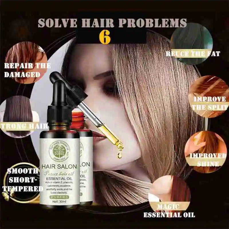 Hair Care Essential Oils Hair Care Powerful Essence Hair Loss Health Treatment Care Hair Salon Moisturise Smooth Hair 30ml