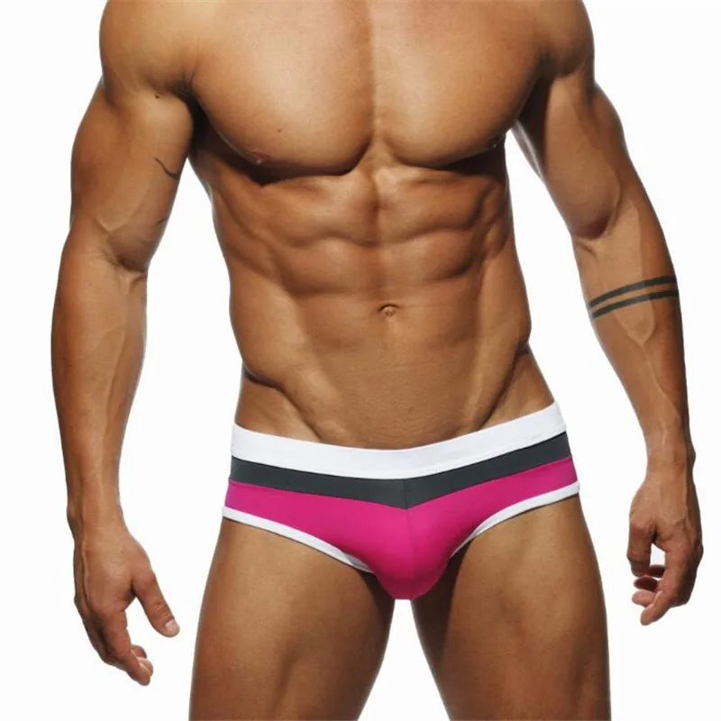 Swimwear Men Brief With Push Pad Sexy Swimsuit Waterproof Swimming Trunks For Bathing Swim Shorts Sunga Hot Sport Homme Swim - 3