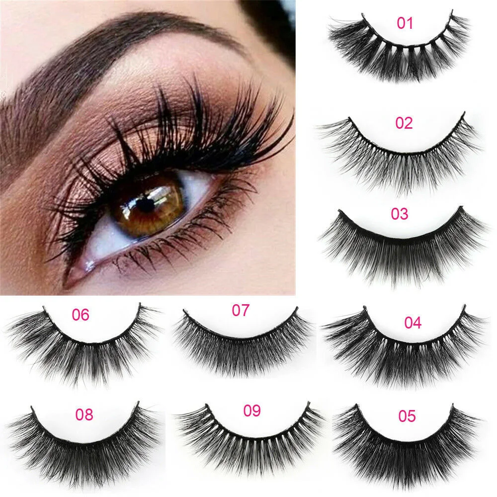 Накладные ресницы натуральные/толстые длинные ресницы для глаз Wispy макияж инструменты для наращивания красоты ресницы крест-накрест ресницы большие глаза