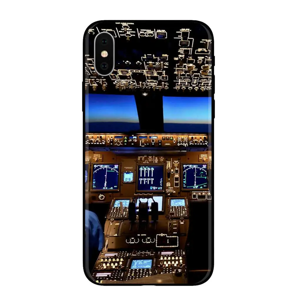 Мягкий Силиконовый ТПУ чехол для телефона stormпередний вперед для путешествий pilot plane для iPhone X 6 6S Plus 7 8 Plus 5 5S SE XS MAX XR XS - Цвет: A7500
