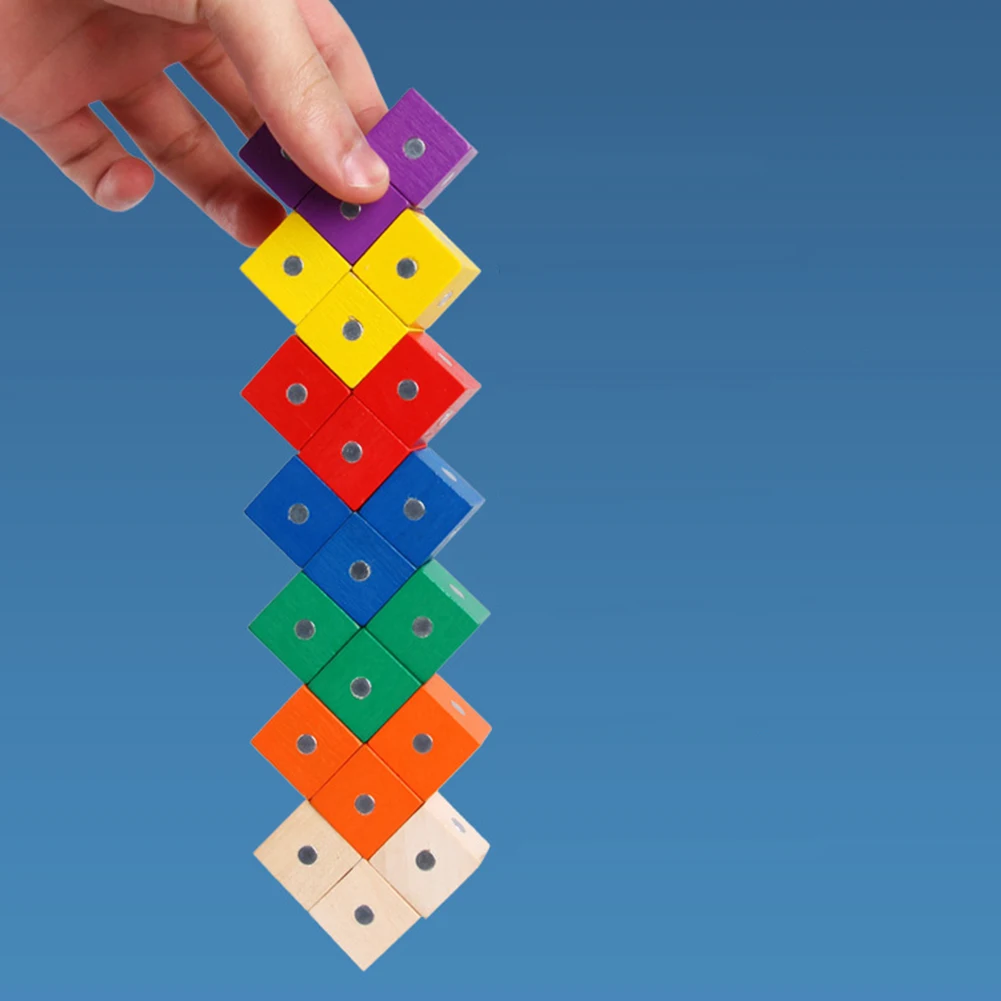 10 шт. детские строительные блоки, игрушки, деревянные магические кубические блоки, кирпичи, DIY Строительные Развивающие детские игрушки