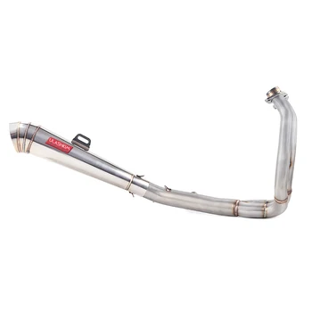 

Motorcycle Full Exhaust Muffler Middle Link Pipe Full System Slip On For kawasaki ER6N ER6F NINJA650R Ninja650 Z650 DB-killer