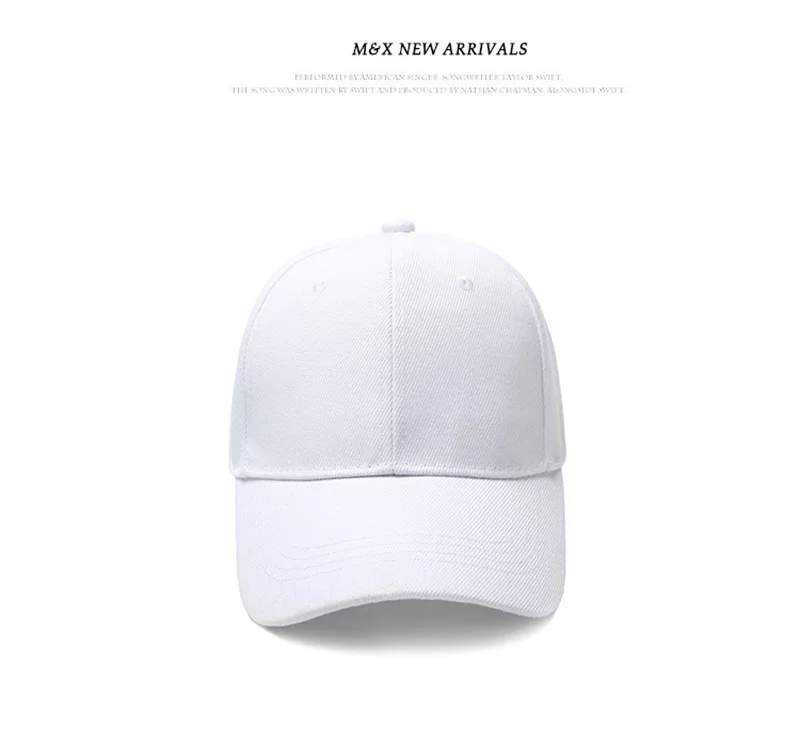 Хлопок нейтральная бейсболка сплошной цвет дышащий snapback шляпы Регулируемая пара бейсболка шляпа от солнца папа шляпа F69