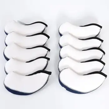 

Durable Blue White American Flag Pattern Sports Equipment Golf Club Cap Golf Head Cover Club Iron Cover Movement