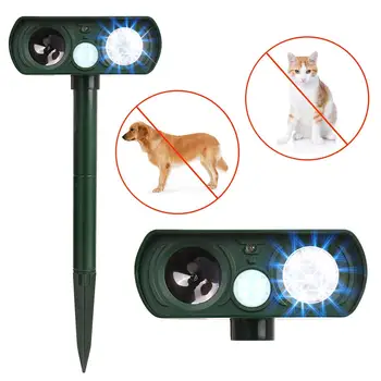 

Outdoor Ultrasonic Solar Pest Repeller Animal Pest Mouse Repeller PIR Sensor Garden Bird Cat Dog Fox Repellent Keep Animals Away